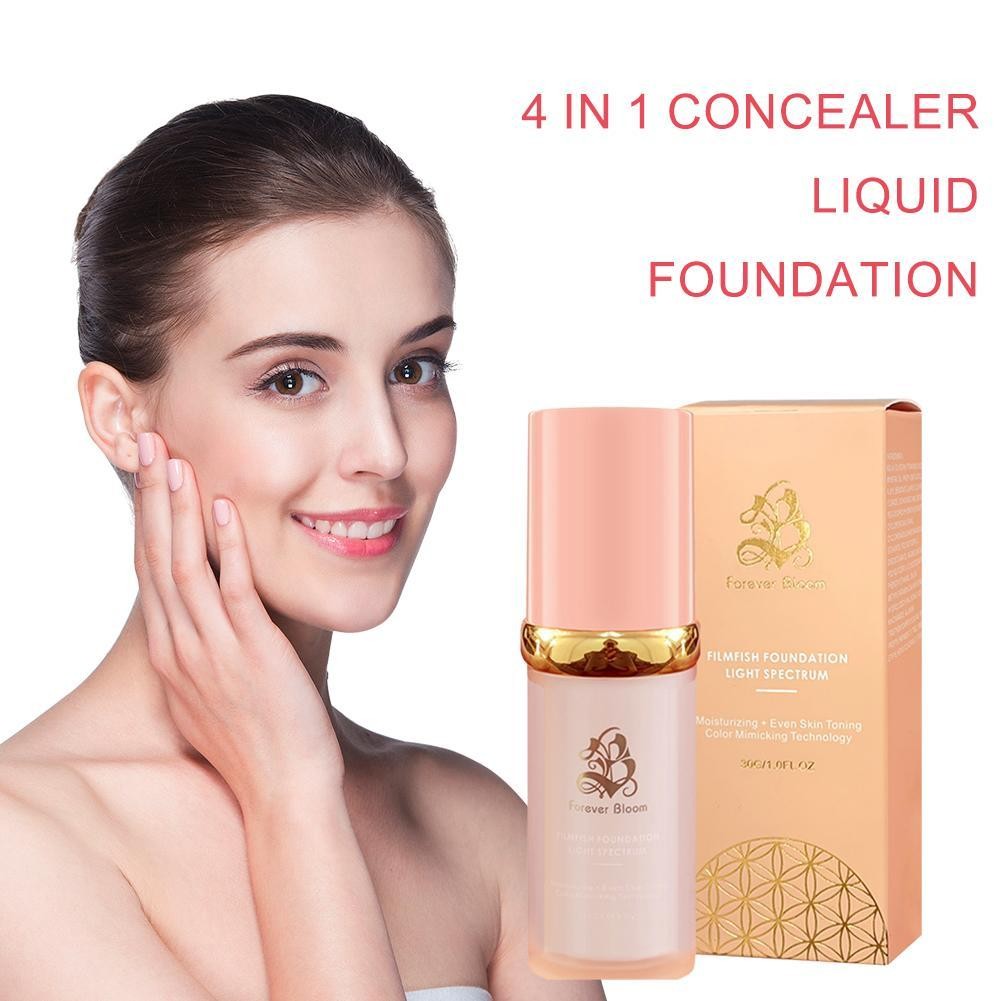 รองพื้นคอนซีลเลอร์ 4-in-1 Nourishing And Moisturising Cream Tone Skin Foundation ปรับปรุง S8m3