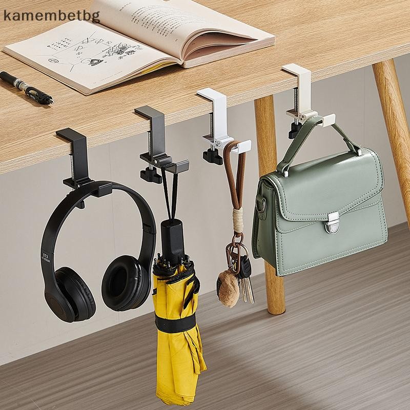 Kamembetbg ปรับโต๊ะ Edge Hook ชุดหูฟังสําหรับเล่นเกมที่แขวนกระเป๋าเป้สะพายหลังนักเรียน Hook Punch TH - รูปที่ 2