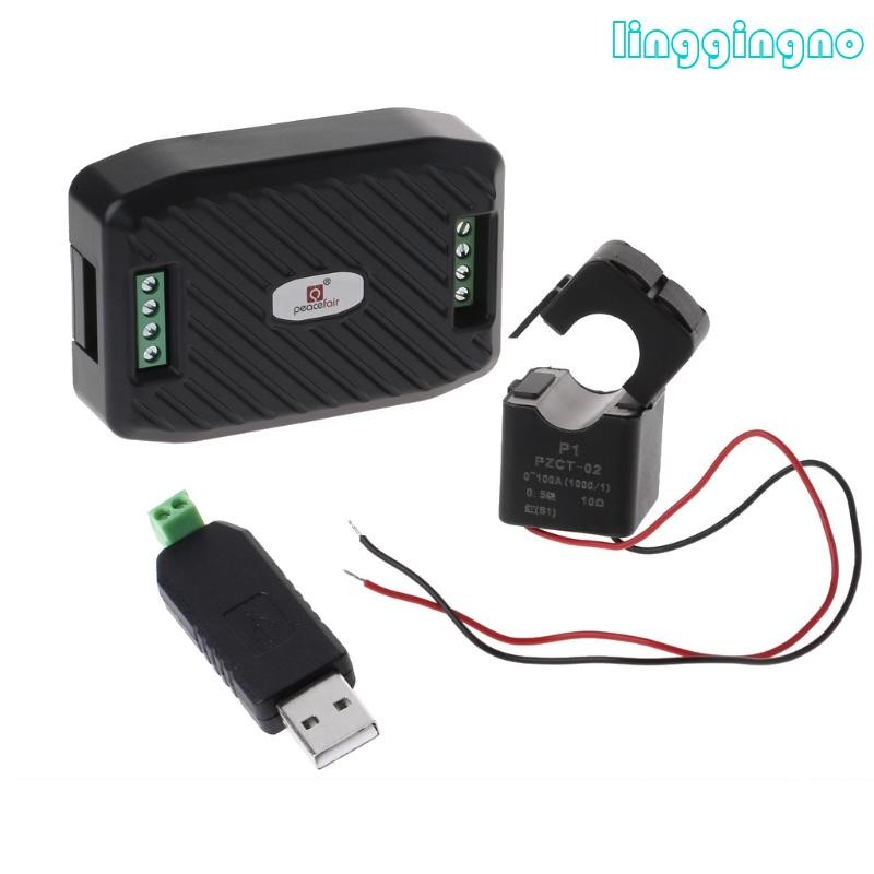 RR High-accuracy PZEM-016 Meter Voltage Current Power Factor การทดสอบพลังงานความถี่