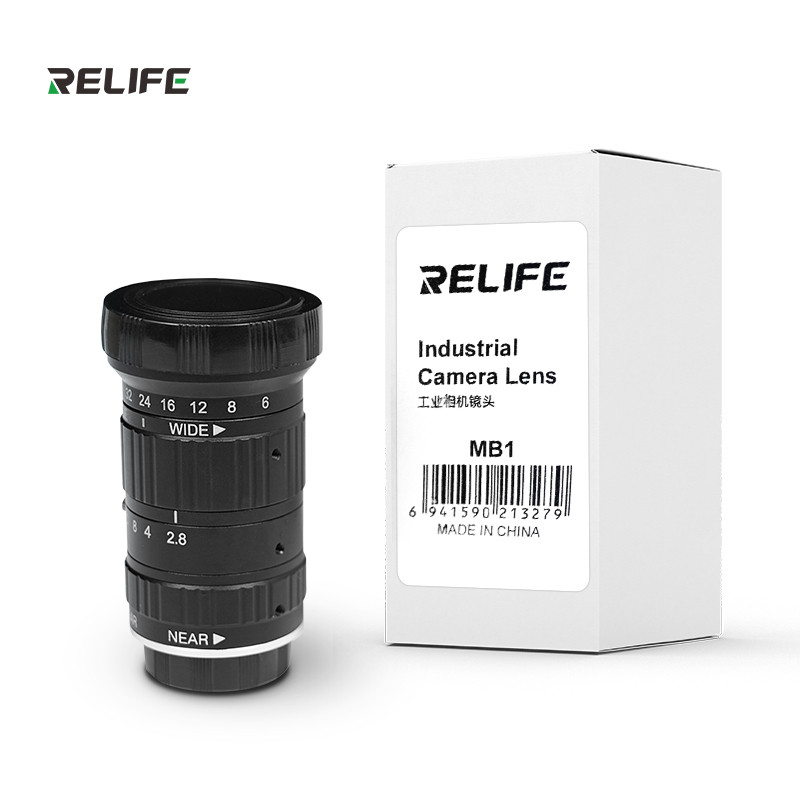 เลนส์กล้องอุตสาหกรรม HD Industrial-Grade Camera Lens RELIFE MB1 12 ล้านพิกเซล เลนส์ซูม FA 6-36 มม. ร