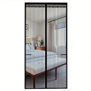 จัดส่งตอนนี้ ม่านประตู มุ้งแม่เหล็ก ผ้าม่านแฟชั่น ม่านประตูแ…