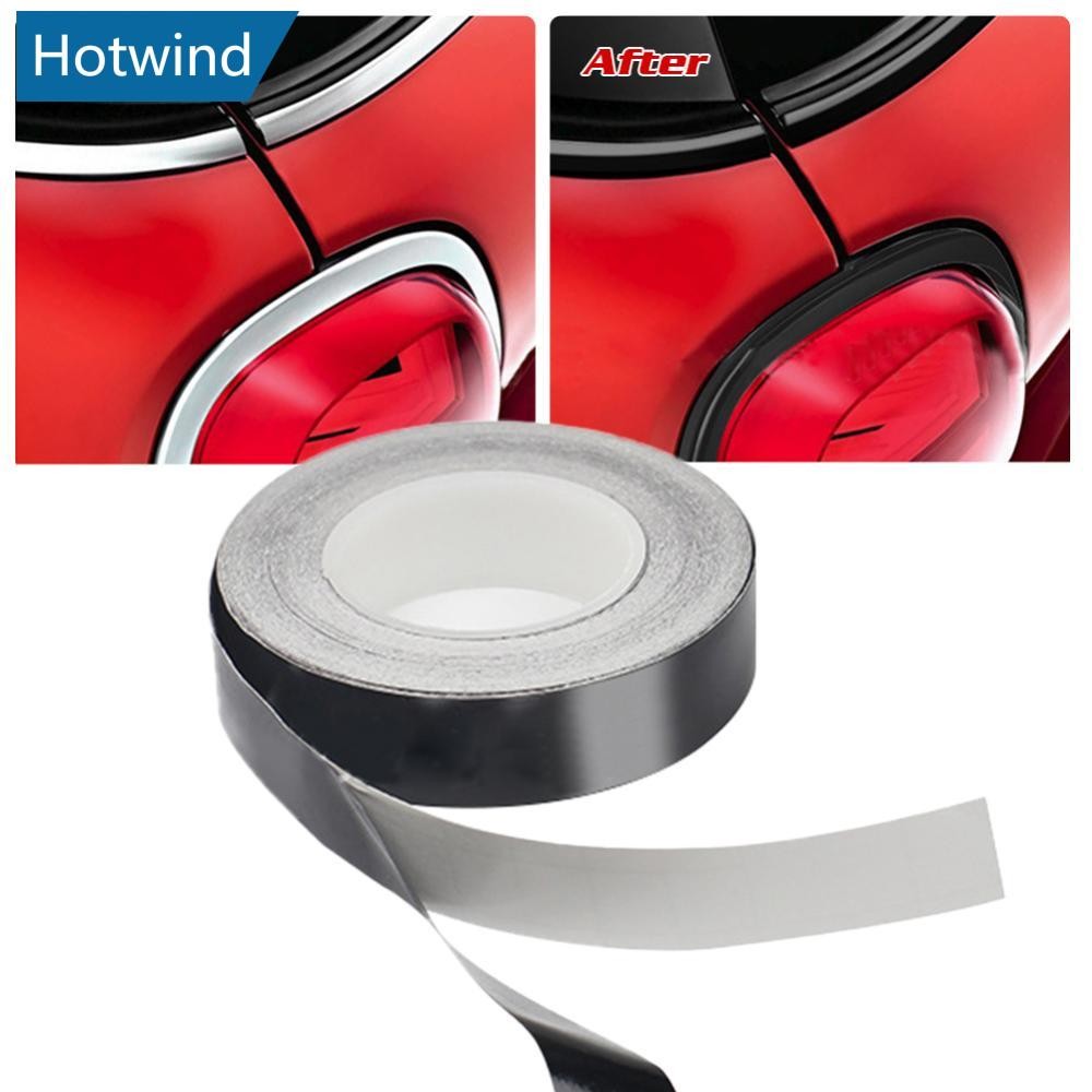 HW 10M Universal รถหน้าต่างฟิล์มไวนิลประตู Waistline DIY สติกเกอร์ตกแต่งหน้าต่างขอบ Protector Trim Anti-scratch จัดแต่งทรงผม F6M2
