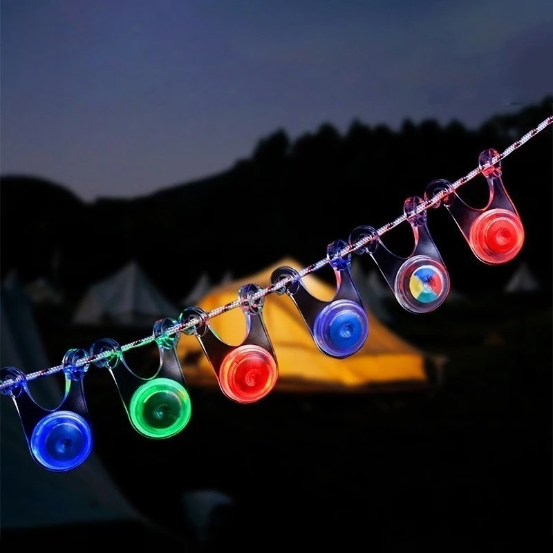 ไฟแขวนเชือกทาร์ปเต็นท์ ซิลิโคน LED กันเดินสะดุด