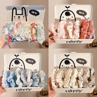 10ชิ้นชุดบิ๊ก ส กรุบกรอบ แฟชั่นเกาหลีที่สวยงามที่เรียบง่ายอเนกประสงค์บิ๊กผมผูกขนาดใหญ่ลําไส้ผมวงอุปกรณ์ผม