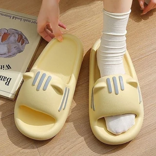 Icy.Sport🩰พร้อมส่งจากไทย🛒 (LT-3240) รองเท้าแตะผู้หญิง สไตล์น้องแมว งานนูน 3D รองเท้าแตะน่ารัก ยางนิ่ม 😍 สีมินิมอลX009