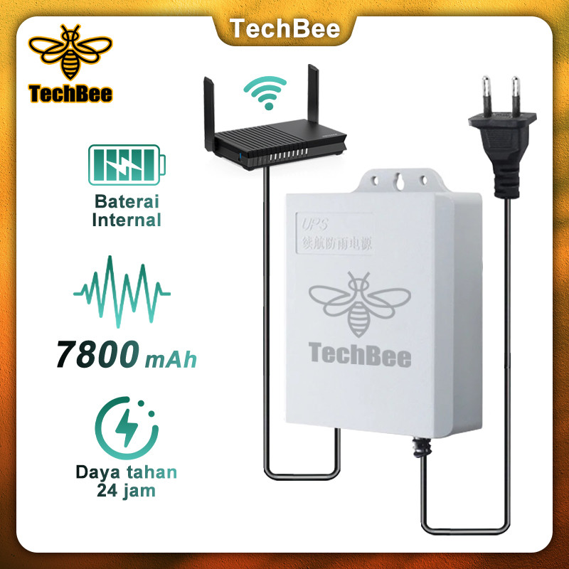 TechBee Ups 7800mAH Ups Mini 12v สําหรับ Wifi Ups Mini 12 โวลต์ Ups Wifi Ups Cctv Ups Dc Mini Ups 12