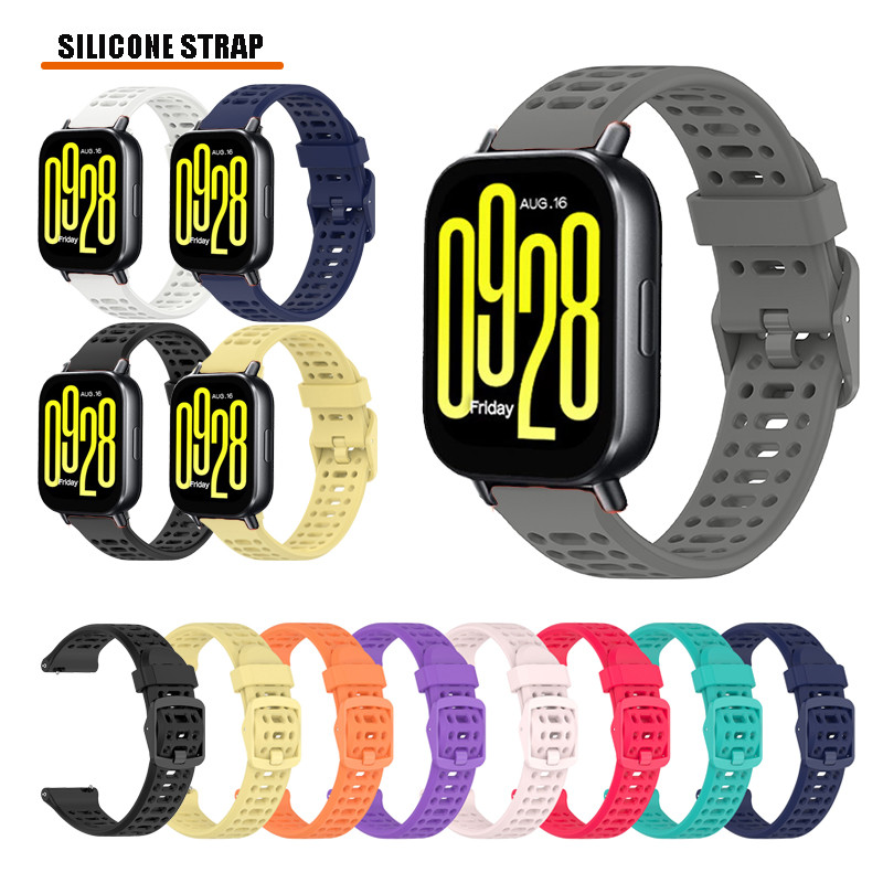 สายรัดกันน้ําสําหรับเล่นกีฬาขนาด 22 มม. สําหรับ Redmi Watch 5 Active / Redmi Watch 5 Lite สร้อยข้อมือซิลิโคน