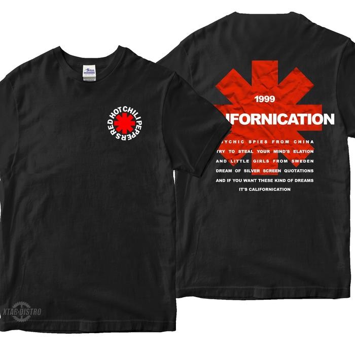 เสื้อยืด RED HOT CHILLI PEPPERS 1999 CALIFORNICATION rhcp band t-shirt - M Short sleeve