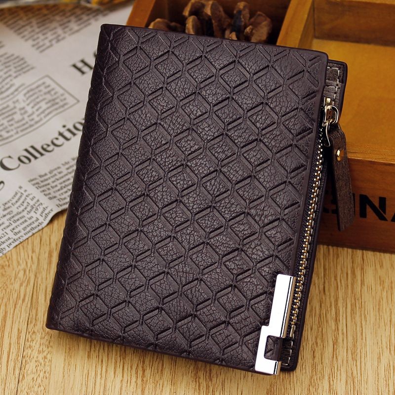 女true MensKangaroo wallet >>>>> 款夹皮青中老年款时尚百搭 กระเป๋าสตางค์ผู้ชายคลาสสิกซิปสั้นนักเรียนแนวตั้งสไตล์20