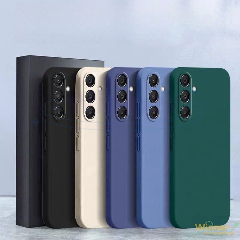 เคส Samsung A17 A16 A15 A14 A13 A12 A11 C Macaron สีซิลิโคนเหลวโทรศัพท์มือถือ drop(1YT)