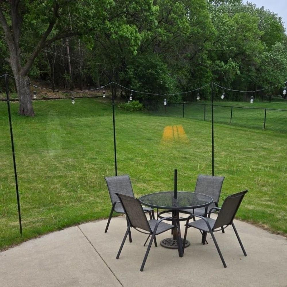 WMES1 2 ชิ้น String Light Poles, Heavy Duty ปรับความสูงเสาไฟขาตั้ง,ขาตั้งโลหะรั้วก่อสร้างวงเล็บทนทานกลางแจ้ง String ไฟ Deck LIGHT ราคา ถูกที่สุด ดีลบีเคเค แกลเลอรีภาพที่ 5