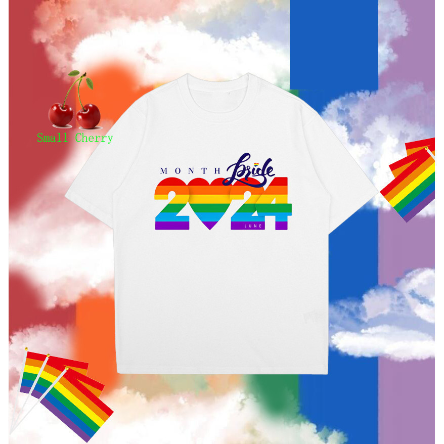 🏳‍🌈 Pride Month🏳‍🌈 2025เดือนแห่งความภาคภูมิใจ ธงสายรุ้ง LGBT Pride Month LGBT Rainbow Flag T-shirt