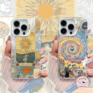 เรโทรอาร์ตซันโกดิทแมวน่ารักการเคลือบนุ่ม เคส Samsung A05 A54 A05s A21s A53 A02s A14 A20s A15 A03 A04s A34 A60 A55 A30s