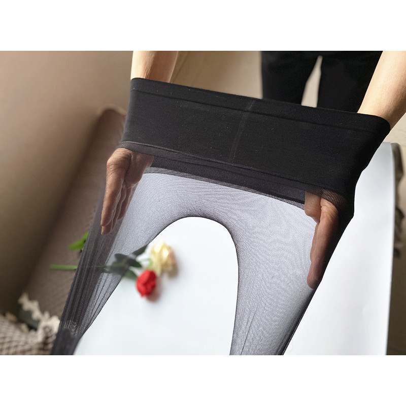 ถุงน่องไร้รอยต่อขนาดใหญ่ใหม่ บางเฉียบ มองไม่เห็น 360 องศา ช่องเป้าลึก เอวสูง ไม่มีรอยต่อ ขยายได้ บริสุทธิ์ เซ็กซี่ โปร่งใสสูง