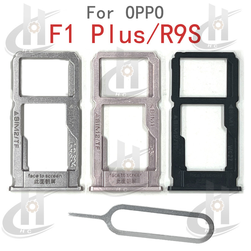 สําหรับ OPPO F1 Plus / R9s ถาดซิมการ์ดผู้ถือช่องเสียบการ์ด Reader SD Slot อะแดปเตอร์อะไหล่
