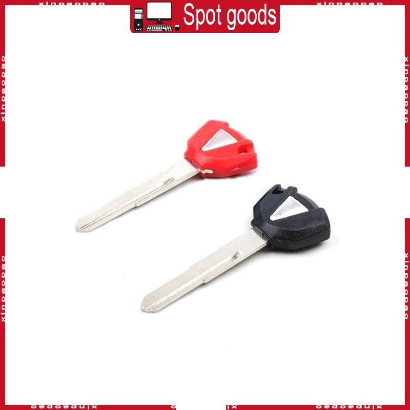 2x for Kawasaki ZX-6R Motorcycle Uncut Blade Keys Blank for Key Scooter Ignition
