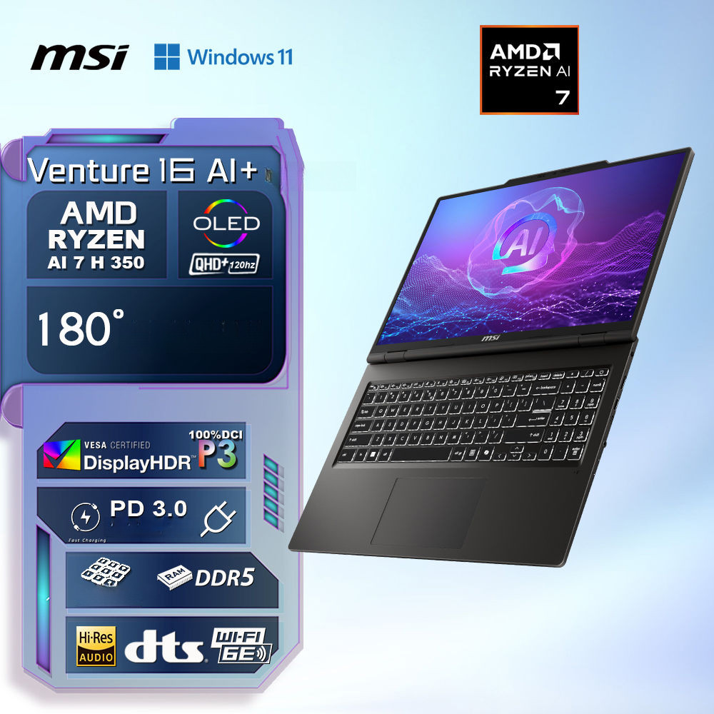 MSI (MSI)Venture 16 Ai รุ่นมังกรคม2025/ai7h350/16 '/oled/ 2k120hz