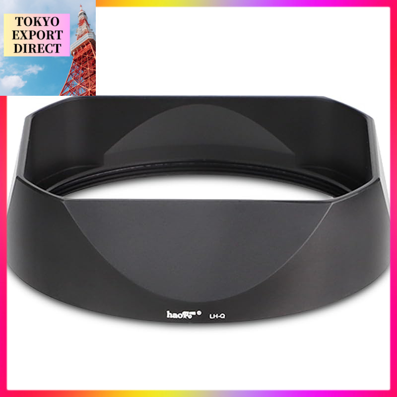 Haoge Metal Square Lens Hood for Leica Q3 Q2 Q Q-P QP q3 Typ116 Camera Accessory Black LH-LQB[DIRECT