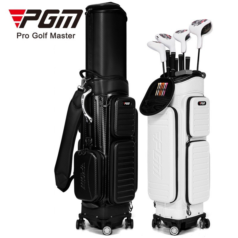 PGM Golf Club วางคว่ําออกแบบ Hard Case กระเป๋าเดินทางกอล์ฟ 4 ล้อ QB142 D68X