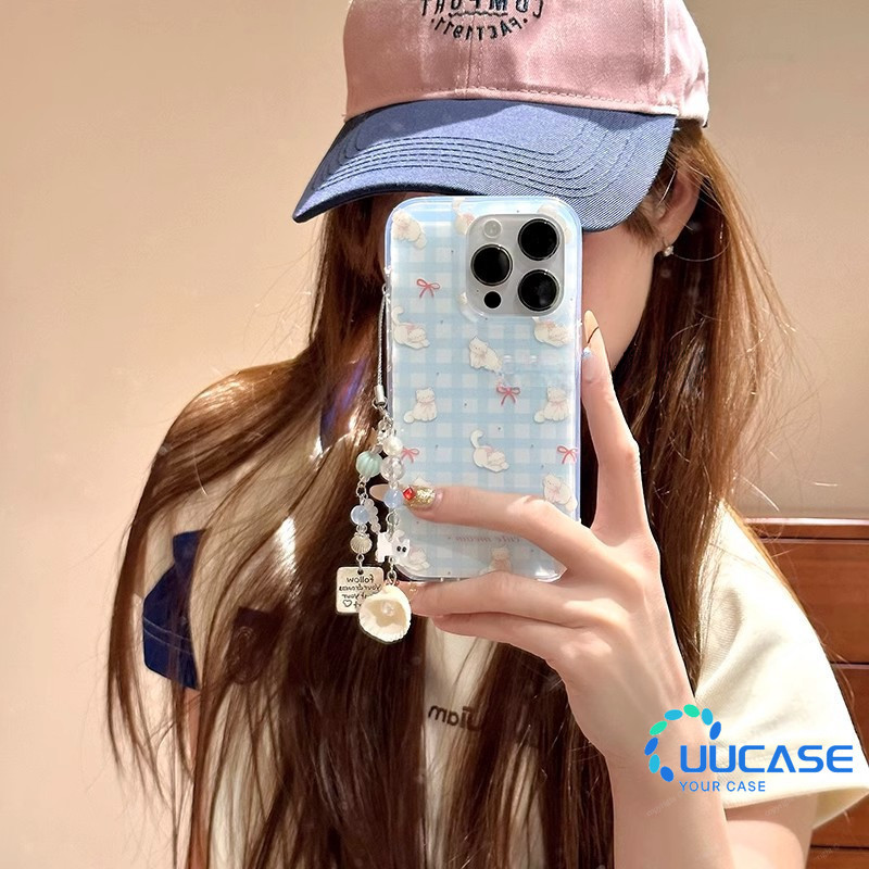 สําหรับiPhone 11 12Pro 13 14Plus 15Pro Max 16Plus 16Pro XR XS Max 7 8Plusลายสก๊อตสุนัขเคสโทรศัพท์Creative Girlฝาครอบโทรศัพท์BB