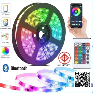 ไฟแต่งห้อง 20M 15M 10M 5M RGB เสียบ USB 5V ริบบิ้น LED Strip Light IP65 ไฟตกแต่ง จัดส่งที่รวดเร็ว COD