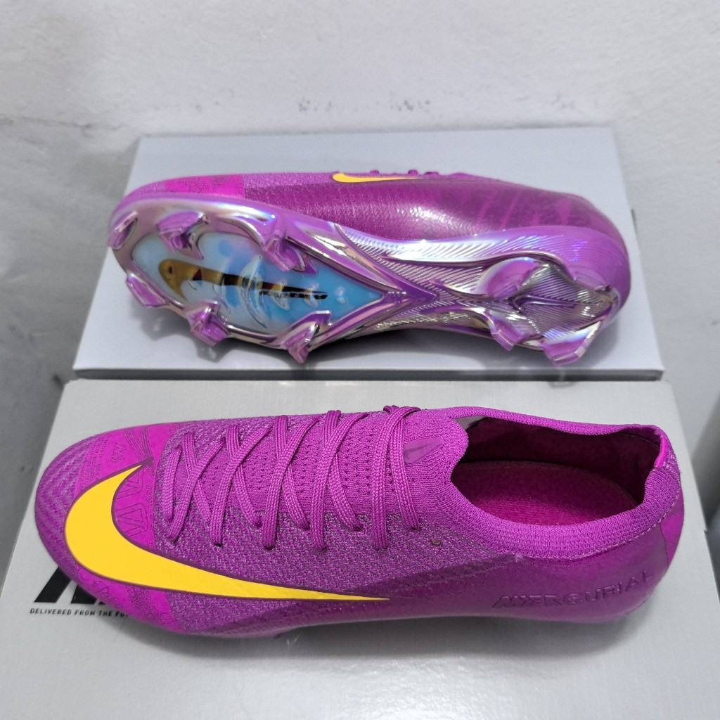 Air Z00M Mercurial Vapor 16 Elite FG Size:36-45 รองเท้าฟุตบอลชายถักกลางแจ้งรองเท้าฟุตบอลกันลื่นและทน