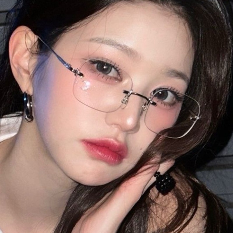 👓แว่นตาแฟชั่น👓 -75°~-475° ไร้กรอบ แว่นสายตาสั้น เวอร์ชั่นภาษาเกาหลี Unisex 104