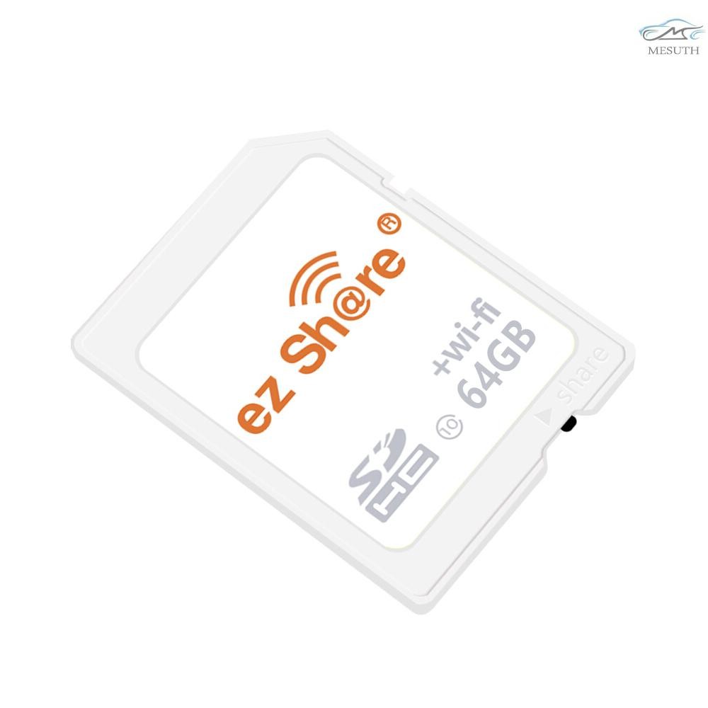 จัดส่งที่รวดเร็ว EZ Share SD Card Wireless WiFi Share Card Flash Card Class 10 64GB สําหรับ Canon//