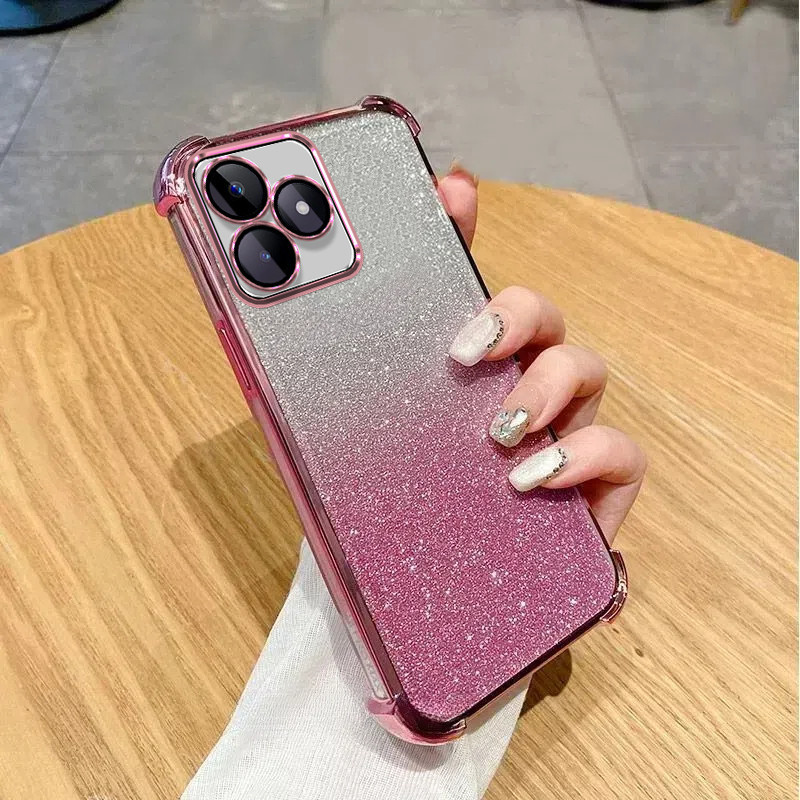 เคสสําหรับRealme C53 C51 C63 C61,NOTE 50 สี่มุมกันกระแทกเคสโทรศัพท์ 3Dกระจกแต่งหน้าผู้ถือสร้อยข้อมือใหม่Softcase ราคา ถูกที่สุด ดีลบีเคเค แกลเลอรีภาพที่ 6