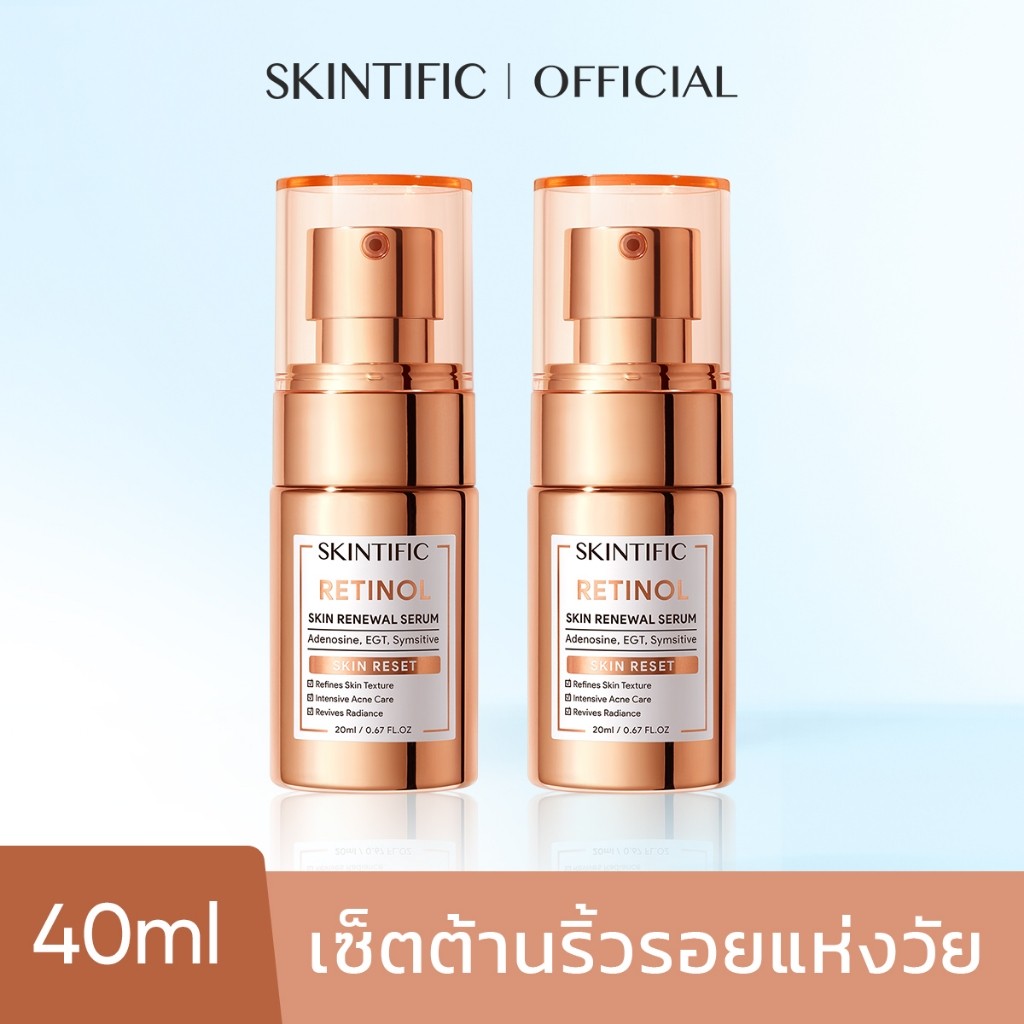 SKINTIFIC 2pcs Serum เซรั่มชะรอวัย เซรั่มลดสิว 5X เซราไมด์ - รูปที่ 4