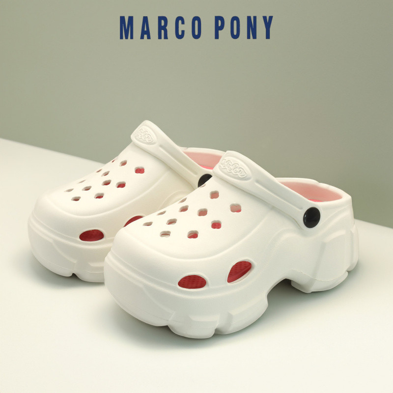 Marco Pony รุ่น MH9021B รองเท้าแตะลำลองเด็ก รองเท้าแตะส้นตึกรัดส้น EVA พื้นนิ่ม กันลื่น ระบายอากาศ แฟชั่น Size 24 - 35