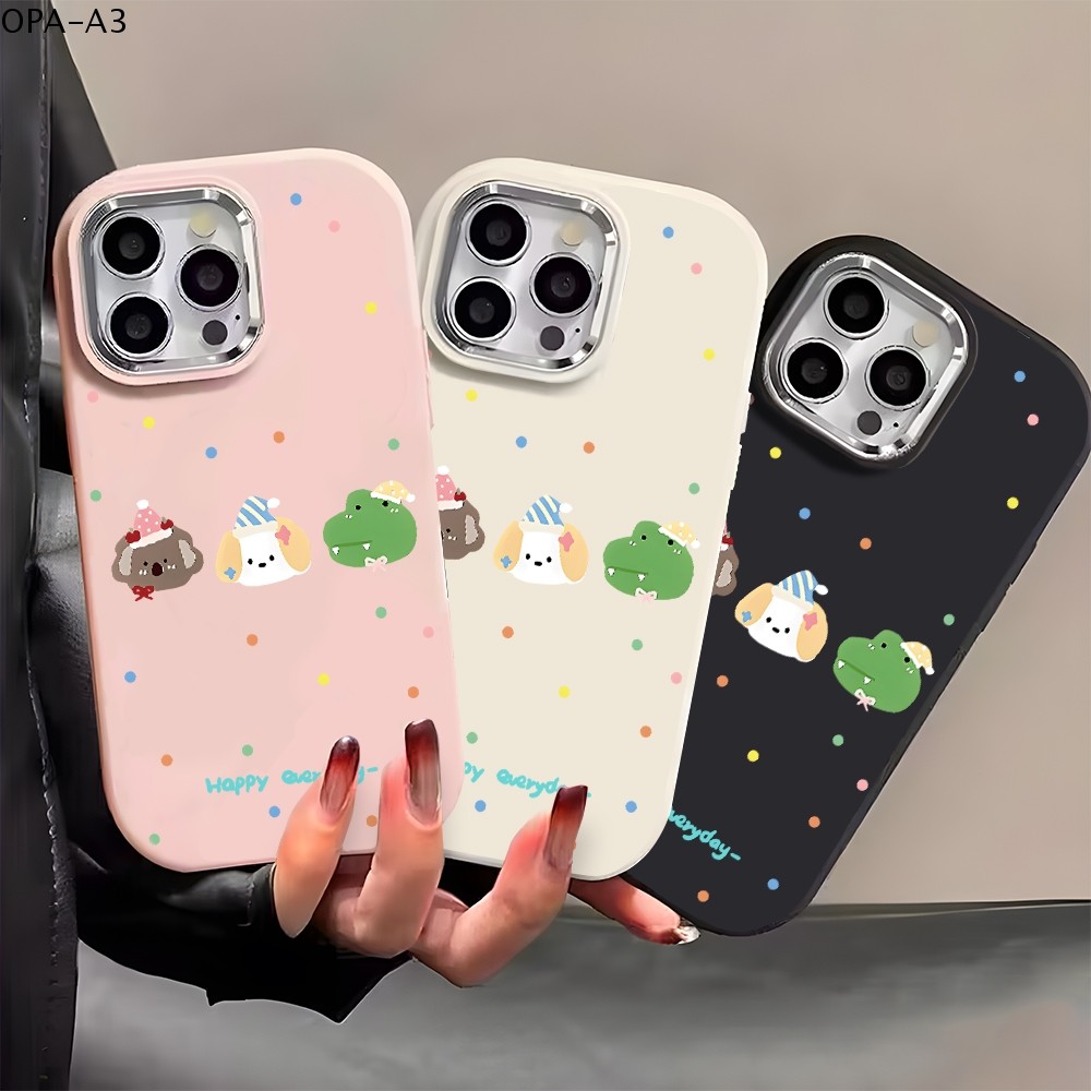 OPPO A3 A3X A60 A79 Reno 5 7Z 12 12F 13 13F Pro 4G 5G เคสออปโป้ เคส เคสนิ่ม Cute PD