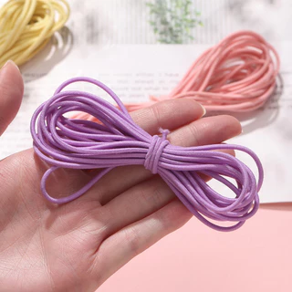 เชือกยืดหยุ่น ยางยืดทรงกลม 2-2.5mm ยาว 2-5m DIY ผูกผม สร้อยข้อมือ ยางรัดผม ยางถัก งานคราฟท์