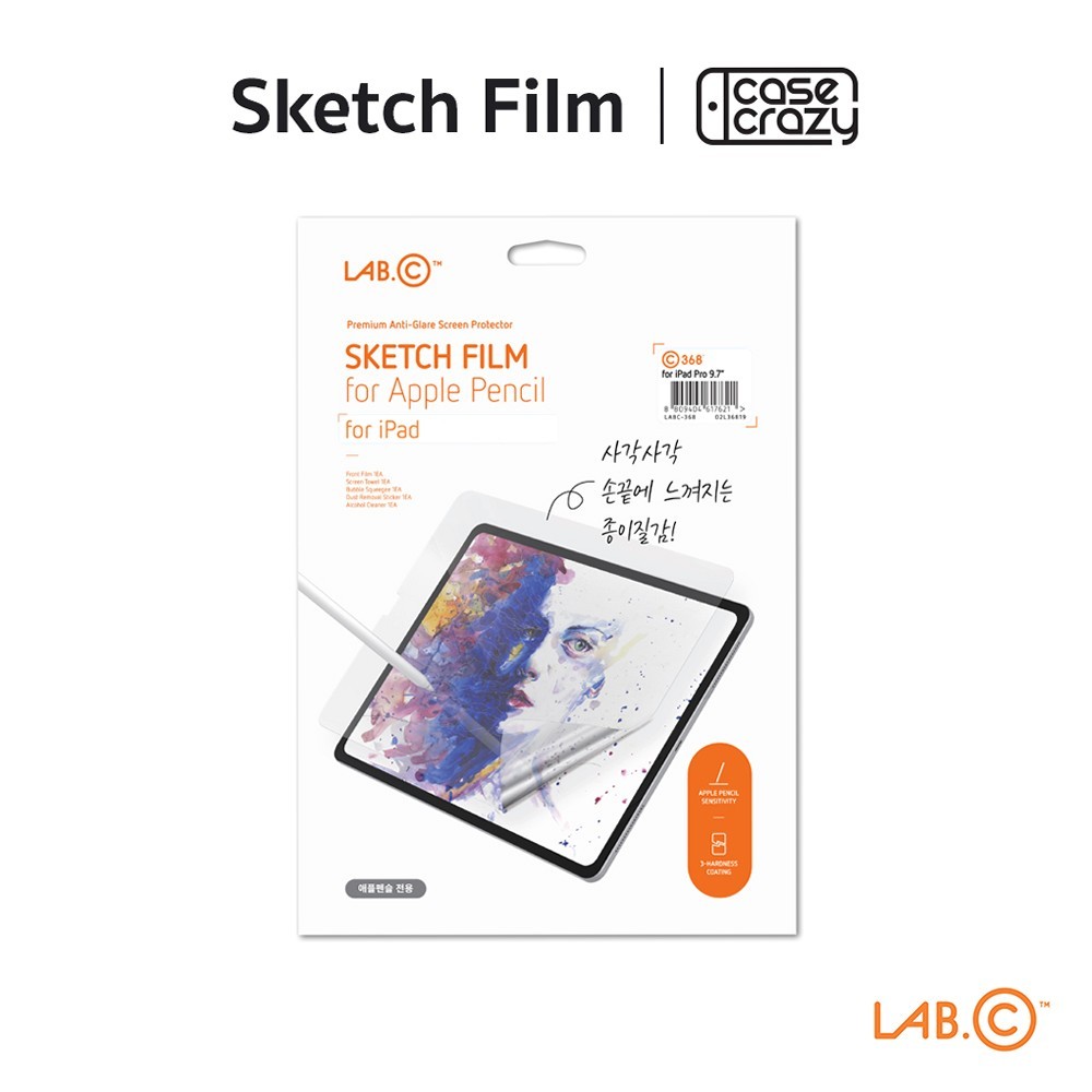 LAB.C ฟิล์มกระดาษ สำหรับไอแพด รุ่น Sketch Film : Clear