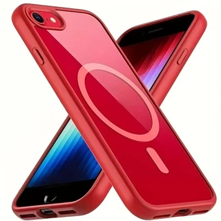 เคสโทรศัพท์ตัวนี้มีดีไซน์แม่เหล็กและเหมาะสําหรับ Apple 7 8 Plus SE2/SE3 X XS Max XR 11 12 13 14 Pro Max เป็นเคสแข็งแบบใสและแข็งแรง