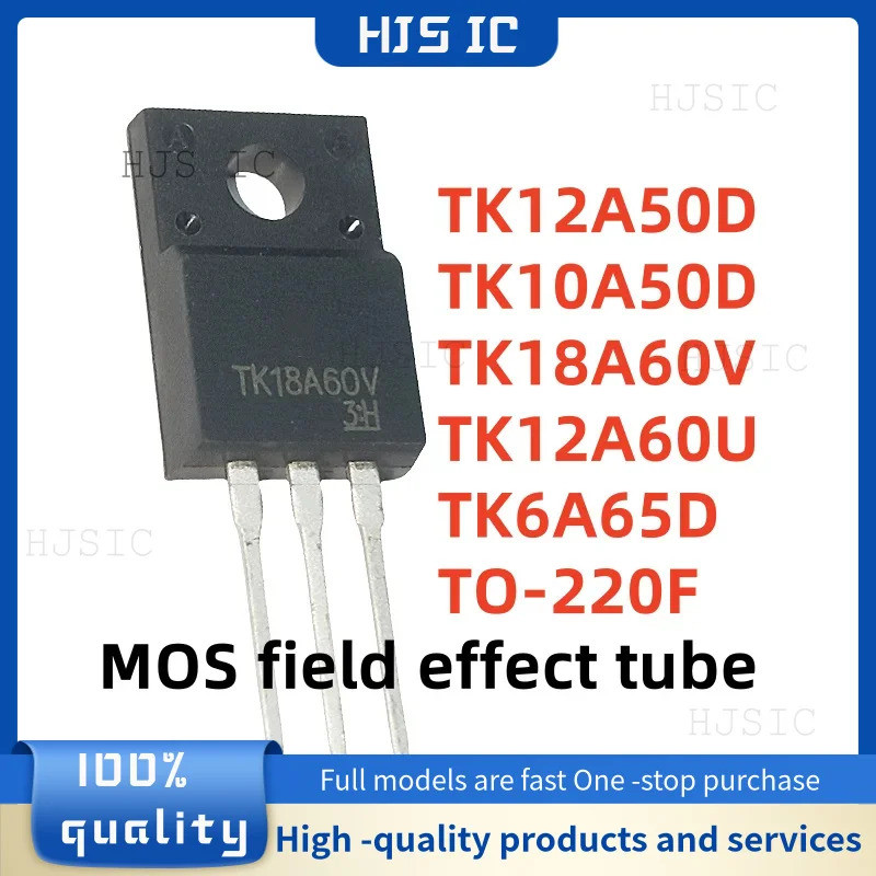 1-5PCS TK12A50D TK10A50D TK18A60V TK12A60U TK8A65D TK6A65D TK18A60V TO-220F MOS field effect tube el