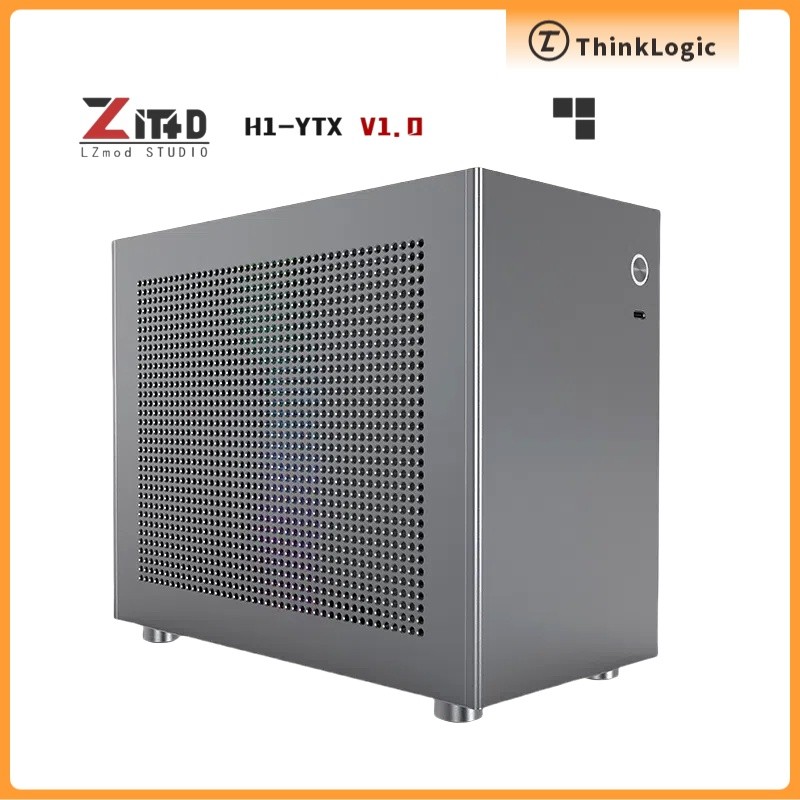 LZmod H1-YTX Case Mini ITX/YTX รองรับ Dual Slot GPU 7.82L ขนาดกะทัดรัดอลูมิเนียมคอมพิวเตอร์กรณี