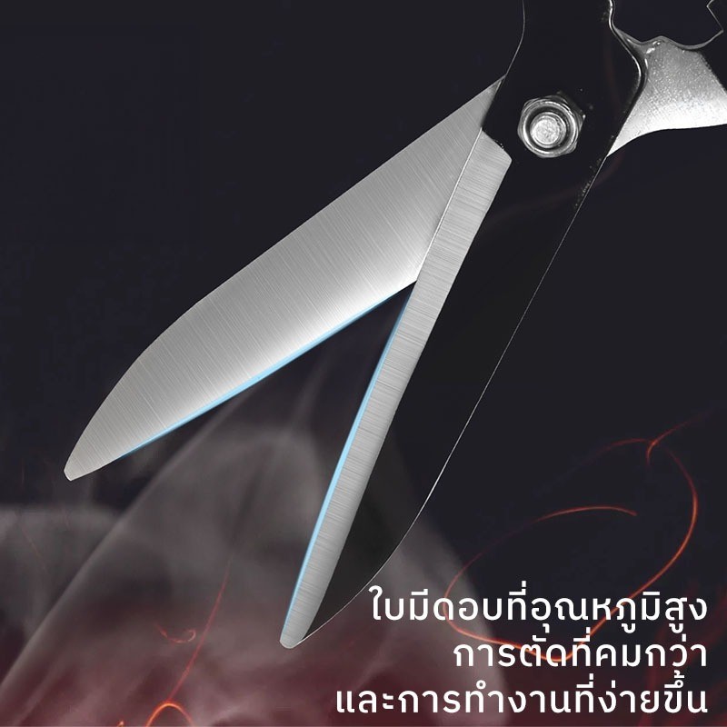 MUSCLE COW กรรไกรตัดหญ้า สามารถยืดได้หดได้ ด้ามเหล็กหุ้มพลาสติก เหมาะสำหรับตัดกิ่งที่สูง กรรไกรตัดกิ่ง กรรไกรตัดต้นไม้ - รูปที่ 5