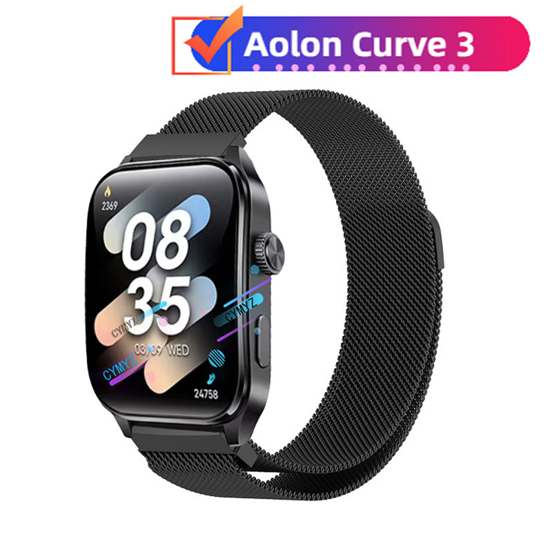 Aolon Curve 3 strap สายโลหะ Aolon Curve 3 สายนาฬิกาอัจฉริยะ สายรัดข้อมือกีฬา