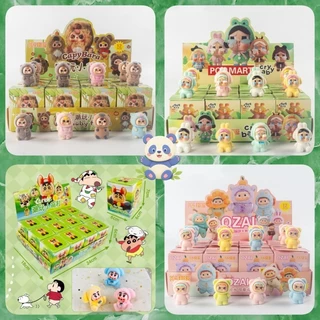 น่ารักสุดๆชินจังขนกำมะหยี่ กล่อง12กล่องตาบอด สุ่มกล่อง ของขวัญ อะนิเมะตัวเลขจี้เด็ก กำมะหยี่ โมเดลตั้งโต๊ะ น่ารักของขวัญ