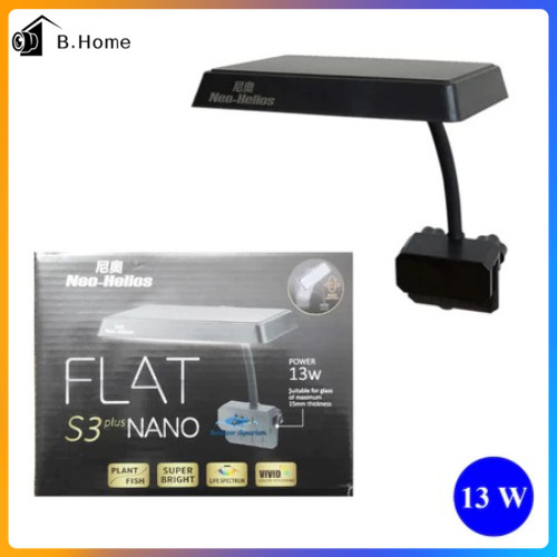 13W โคมไฟ สามารถปรับได้360° โคมไฟตู้ปลา LED RGB โคมคลิป กันน้ำสำหรับปลูกพืช Aquarium Fish Tank Light