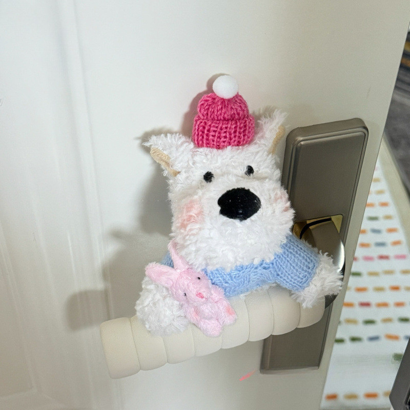 Home Door Handle Protector Wall Protection Cute Anti-Cover Door Handle Mail Anti-Static Decoration P