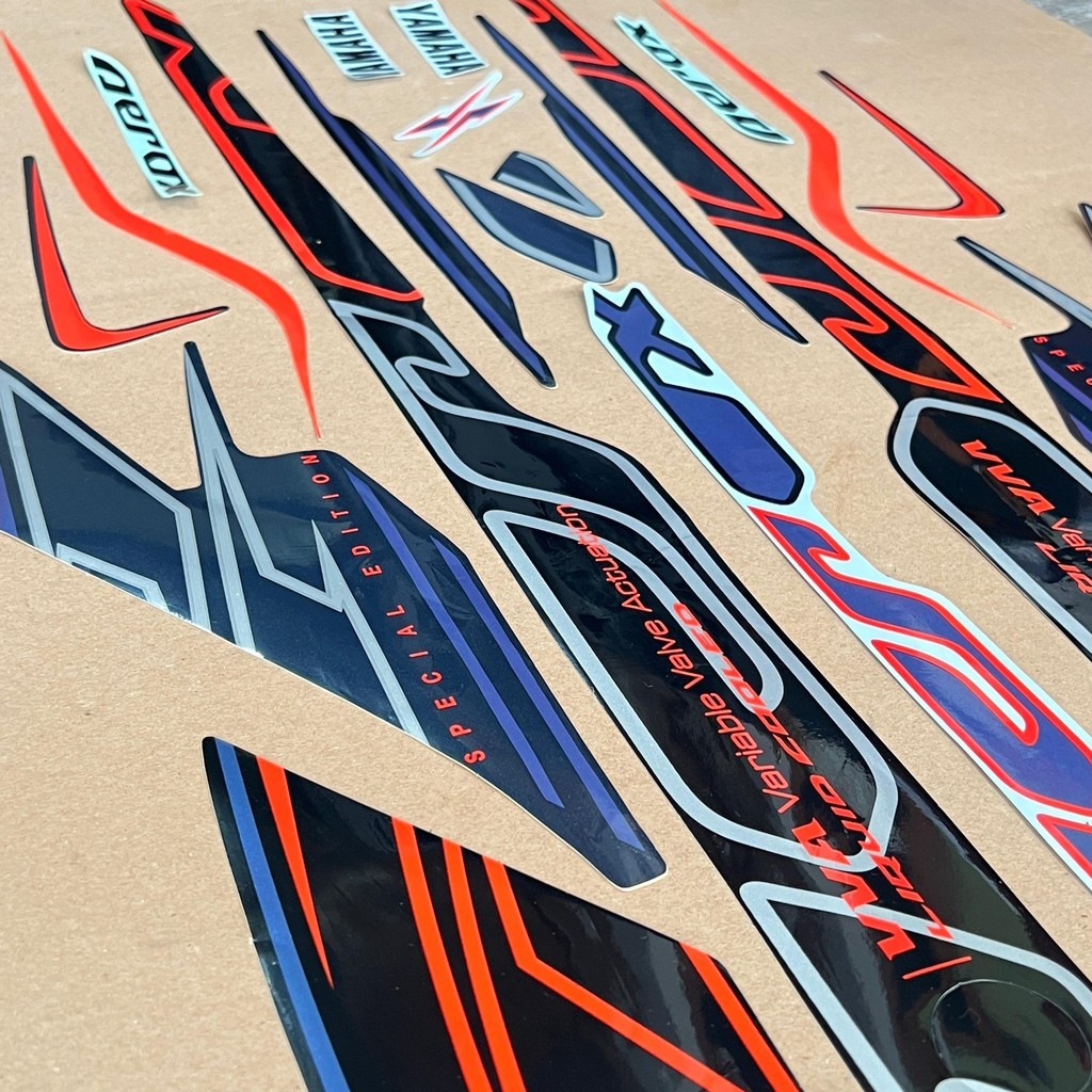 Yamaha AEROX CYBER CITY 2023 2024 ALL NEW CONNETED Sticker Striping Fullset - รูปที่ 7
