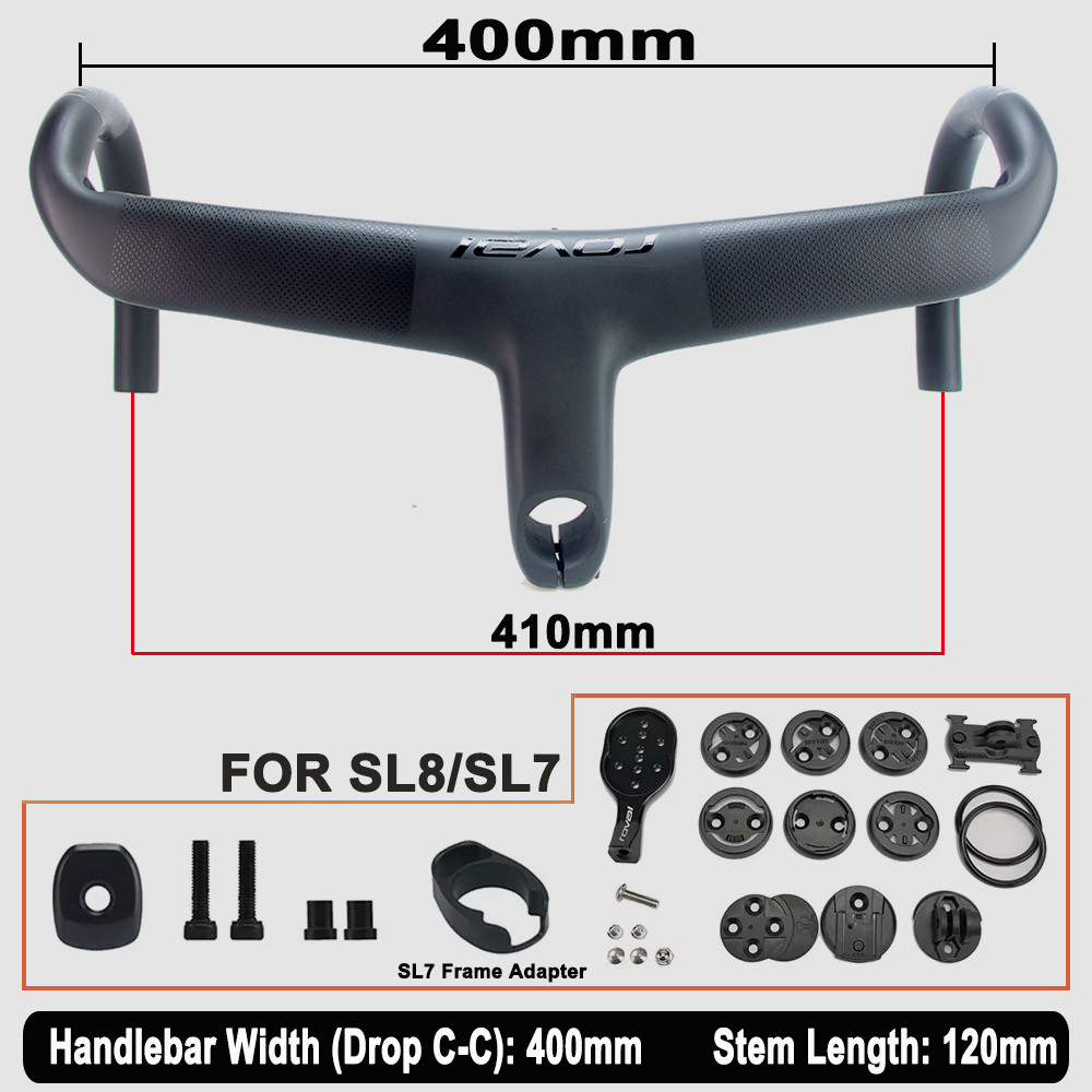 SL8 แผนที่จักรยาน Handlebar T1000 คาร์บอนภายในสาย Roout Integrated Cockpit Di2 อุปกรณ์เสริมสำหรับจักรยานเสือหมอบ - รูปที่ 7