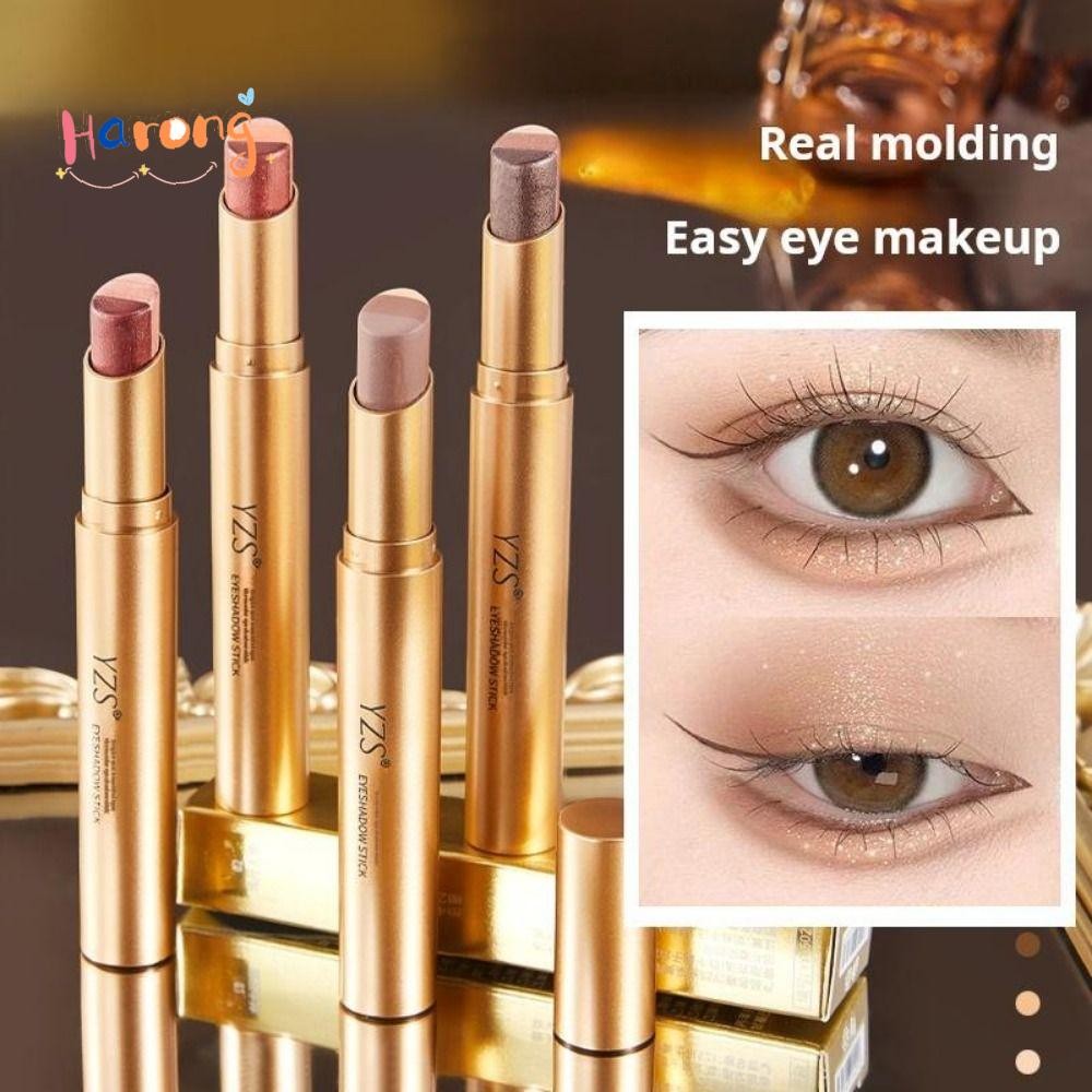 HARONG อายแชโดว์แบบแท่ง, ปากกาอายแชโดว์เนื้อแมทสามสี, แต่งตากันน้ําติดทนนาน Quick Makeup