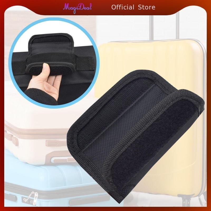 MagiDeal ที่จับกระเป๋าเดินทาง Wraps Grip Cover อุปกรณ์กระเป๋าเดินทางสีดําอเนกประสงค์