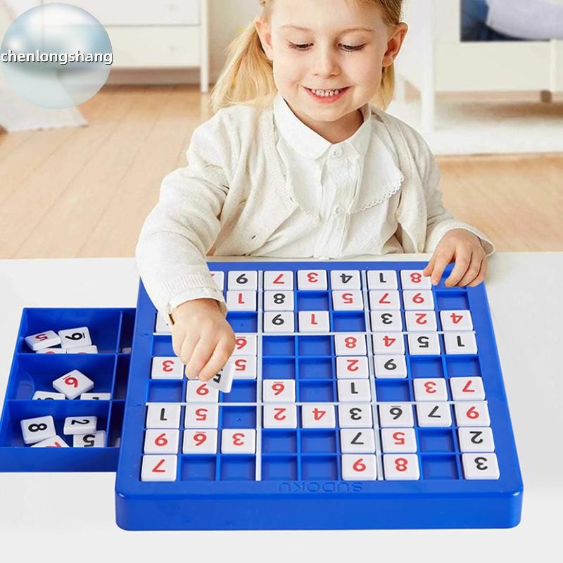 Chenlongshang Sudoku เกมกระดาน Montessori การศึกษาหลักเกมลอจิกอ้างอิงสําหรับเด็กคลาสสิกหมายเลขเกมกระดานของเล่น EN