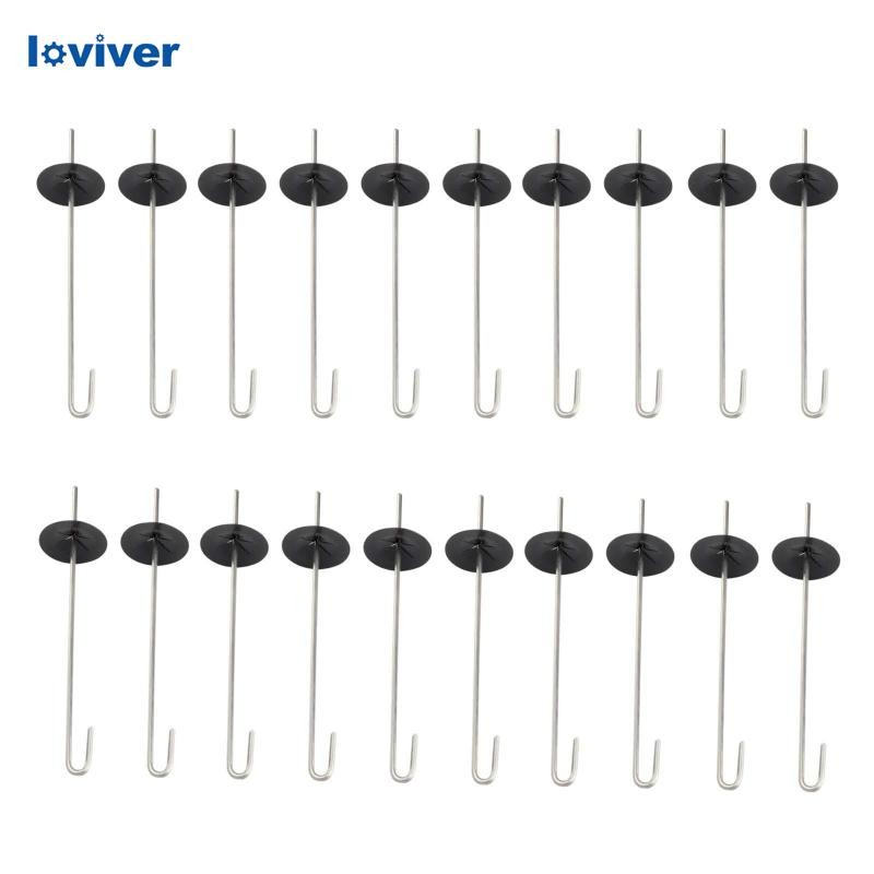[Loviver] 20 ชุดรั้วลวดคลิปยึดแผงโซลาร์เซลล์ Bird Guard Fasteners คลิป