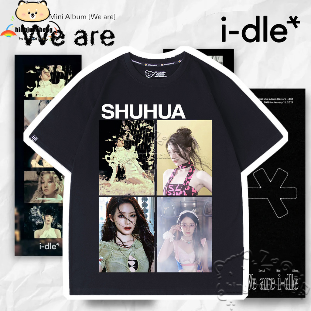 I-DLE Tshirt (G)I-DLE Tshirt I-dle (ไอบัพ) 8th Mini Album [เราเป็น] TShirt Shuhua Photo Four Palace 