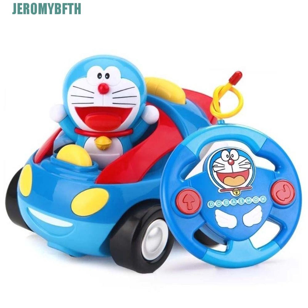 JEROMYBF รีโมทคอนโทรลรถ, อะนิเมะ Hello KT รูป Doraemon RC ของเล่น, Creative พร้อมเพลงรถของเล่นไฟฟ้าการ์ตูน RC รถของเล่นเด็ก